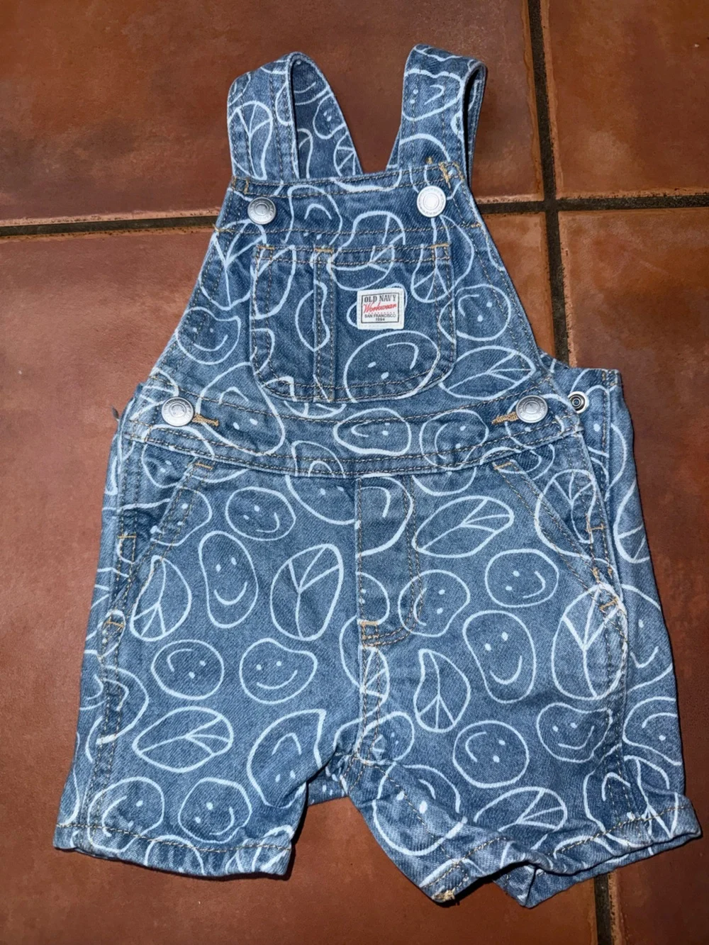 OshKosh B'gosh Blue Smiley Denim Kids Jacket